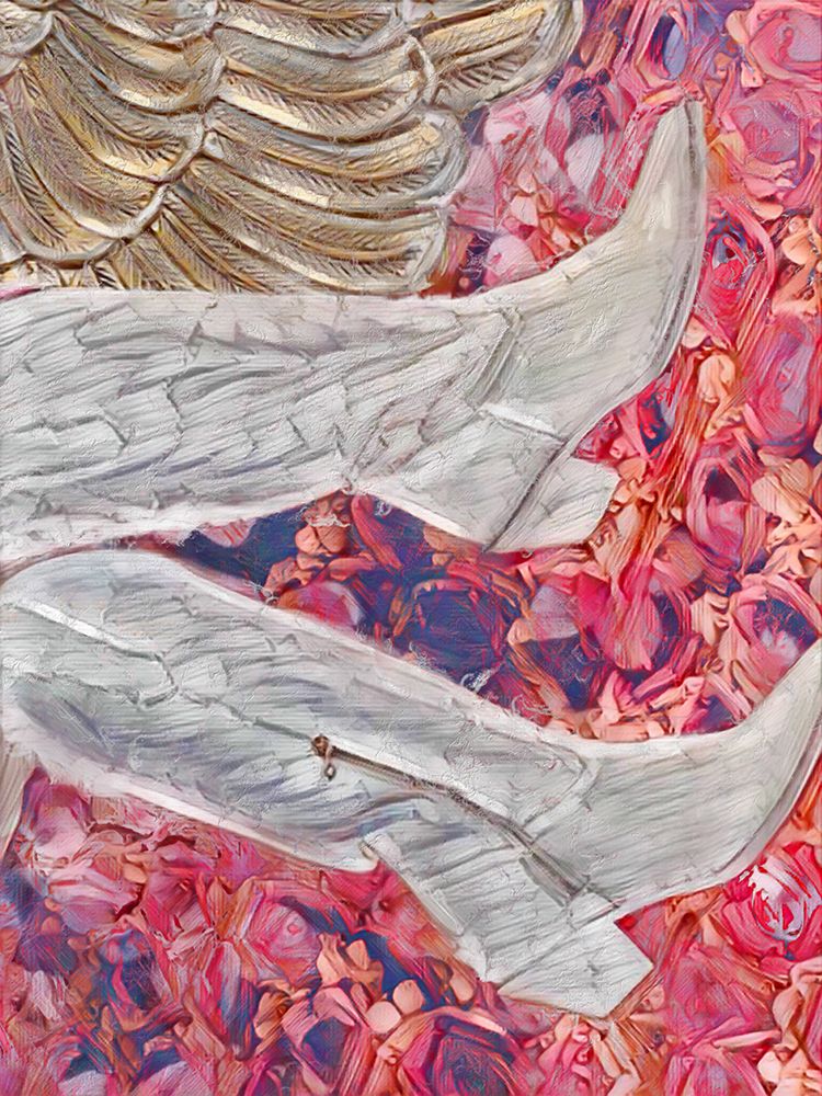 Her White Boots art print by Jesse Keith for $57.95 CAD