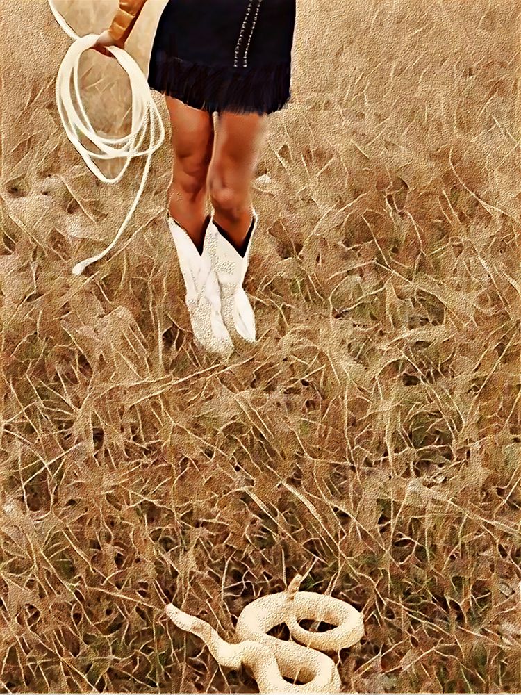 With Her Lasso art print by Jesse Keith for $57.95 CAD
