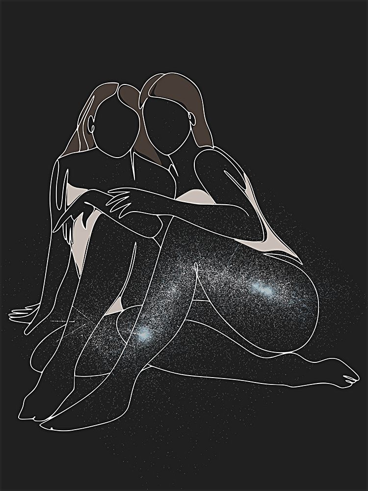 Twins In The Stars art print by Jesse Keith for $57.95 CAD