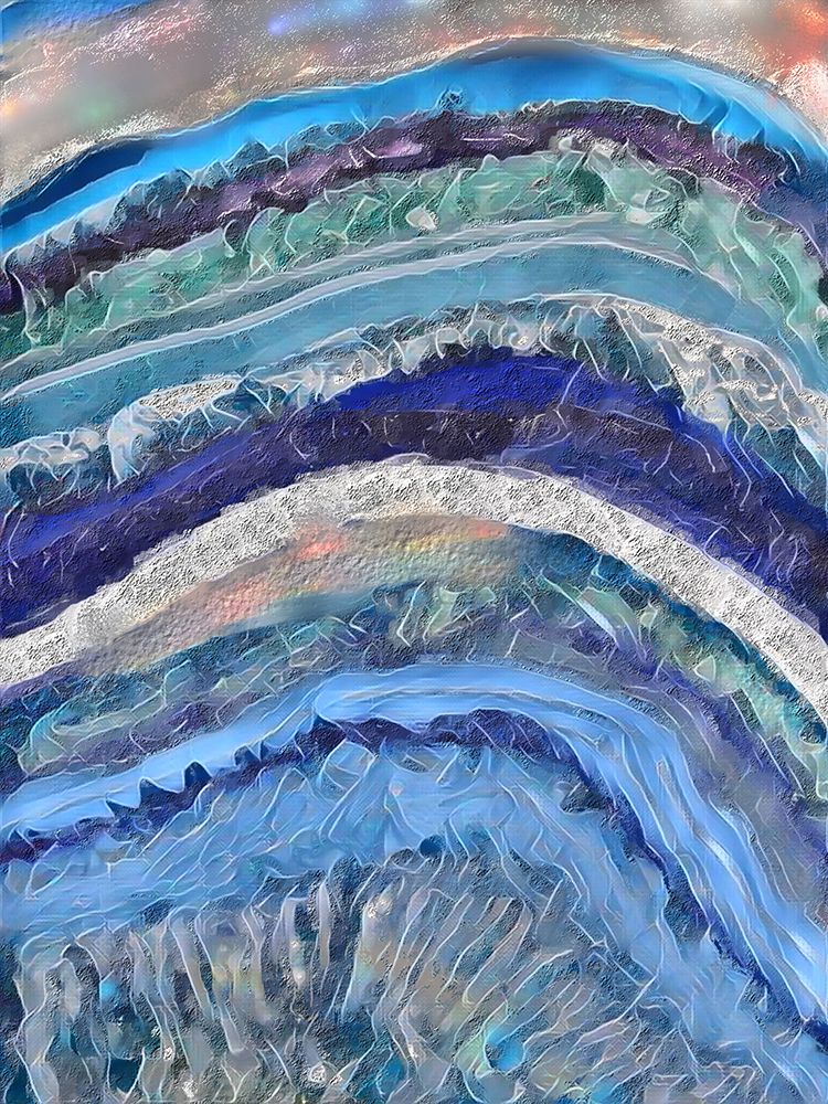 Artic Geode art print by Jesse Keith for $57.95 CAD