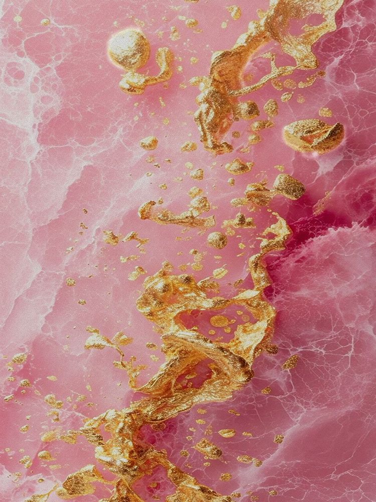 Pink Golden And Marbled art print by Jesse Keith for $57.95 CAD