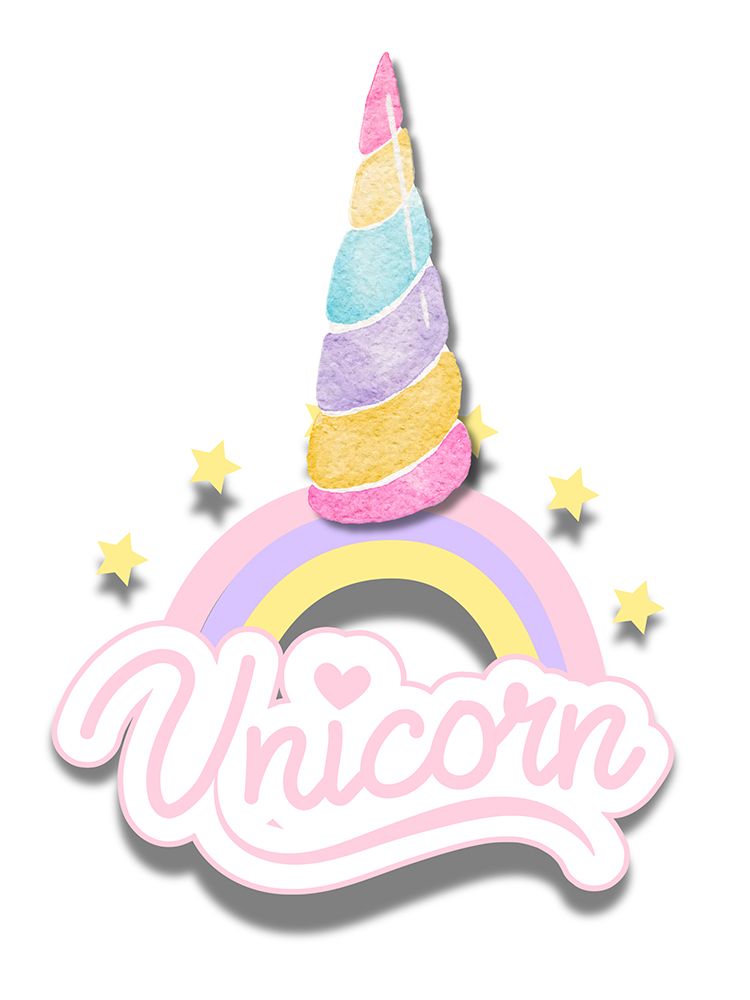 Watercolor Unicorn art print by Jesse Keith for $57.95 CAD