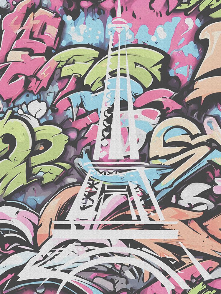 Graffiti Paris art print by Jesse Keith for $57.95 CAD