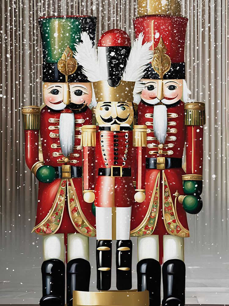 Nutcrackers In Snowfall art print by Jesse Keith for $57.95 CAD
