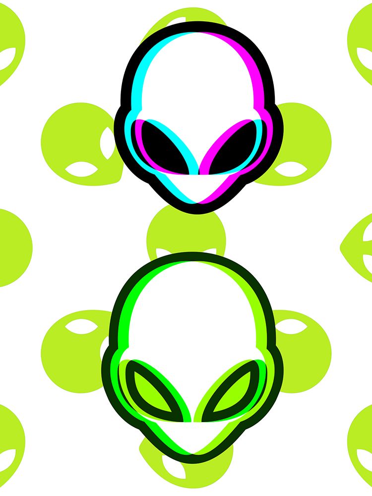Holographic Alien art print by Jesse Keith for $57.95 CAD