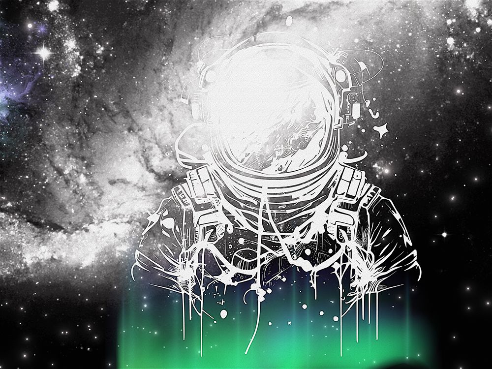 Spaceman Lineart art print by Jesse Keith for $57.95 CAD