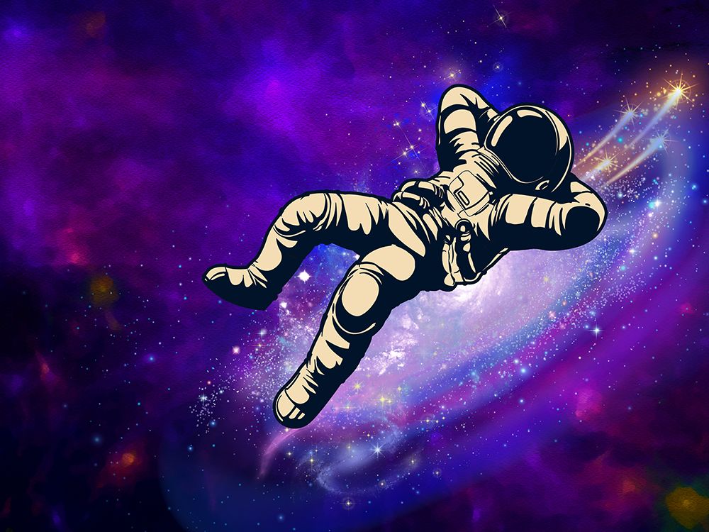 Galaxy Floating art print by Jesse Keith for $57.95 CAD
