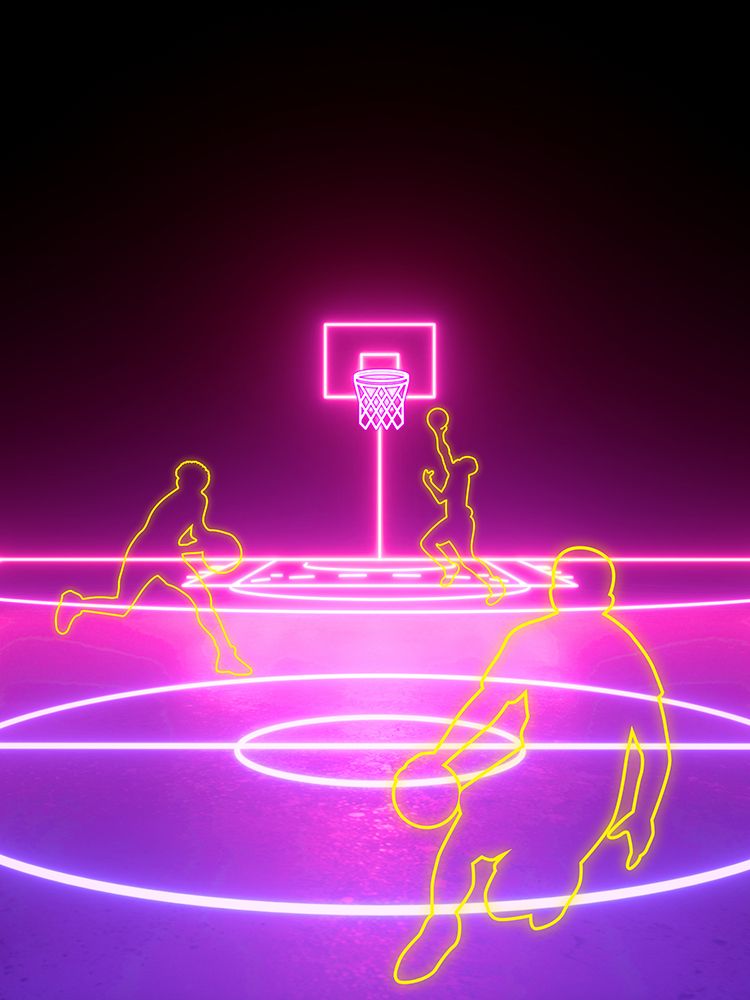 Neon Court art print by Jesse Keith for $57.95 CAD