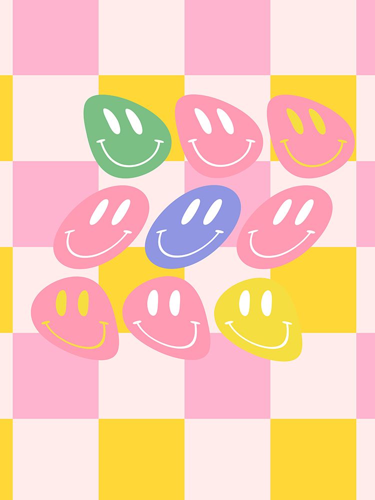 Preppy Smiley art print by Jesse Keith for $57.95 CAD