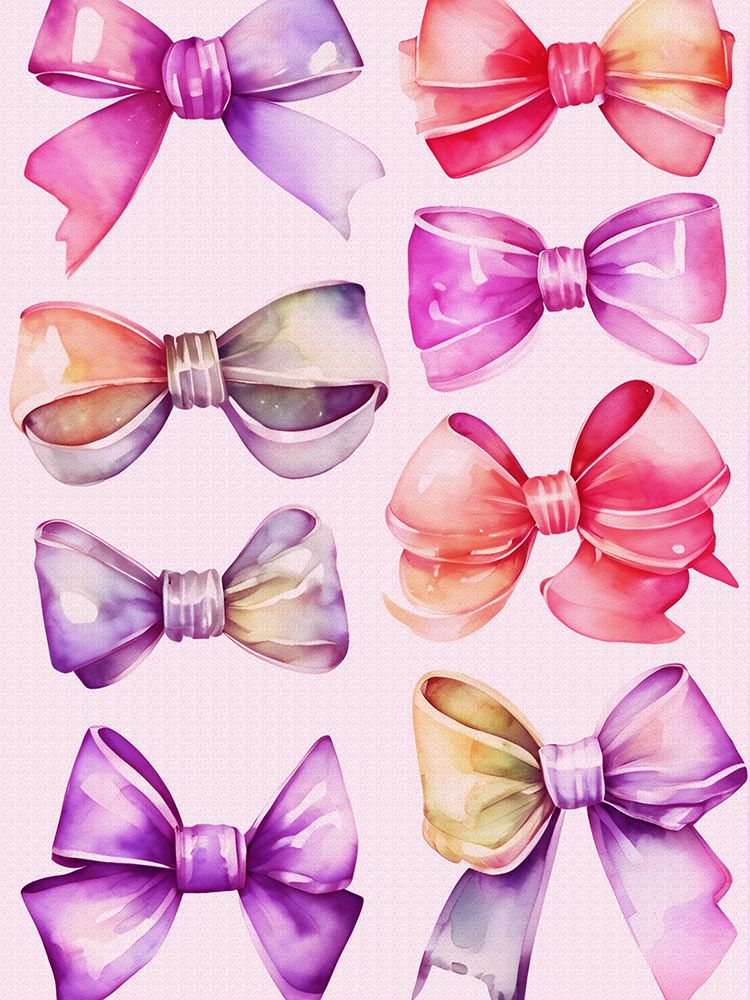 Watercolor Bows 1 art print by Jesse Keith for $57.95 CAD