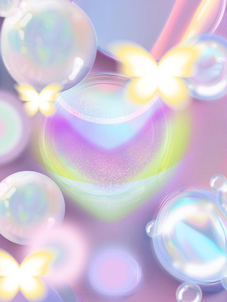 Ethereal Bubble Butterfly art print by Jesse Keith for $57.95 CAD