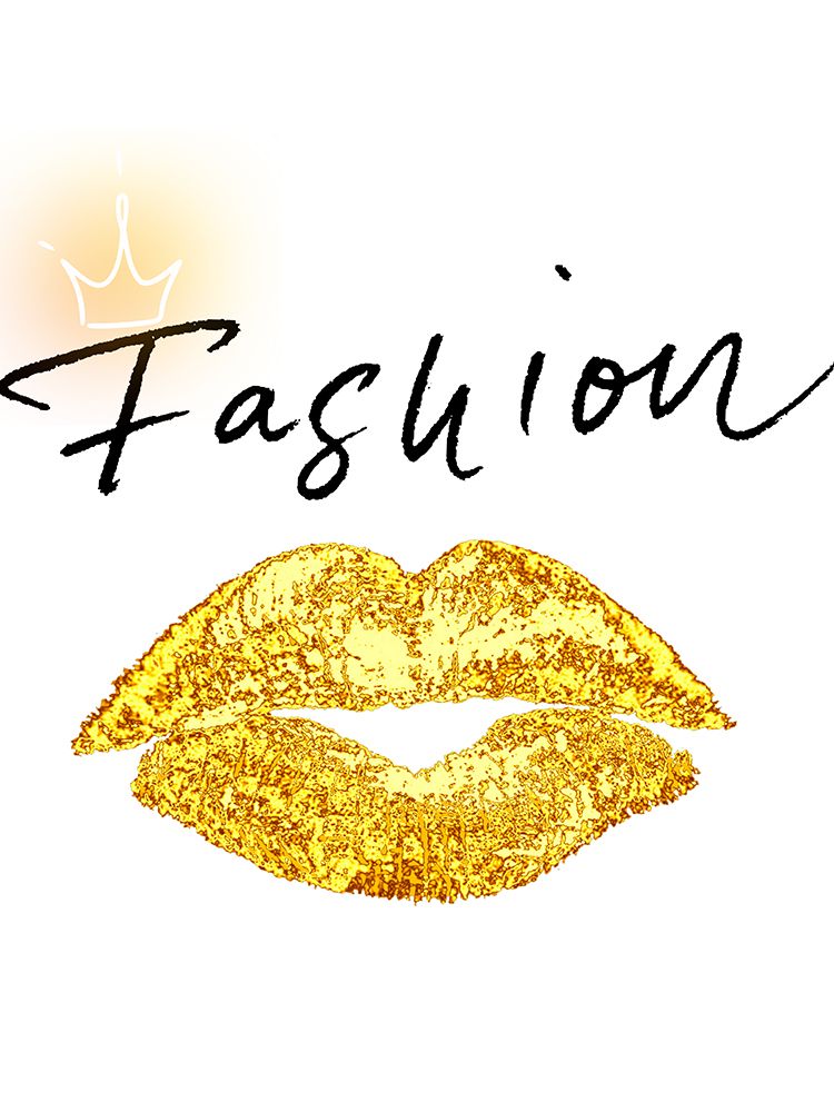 Gold Lips art print by Jesse Keith for $57.95 CAD
