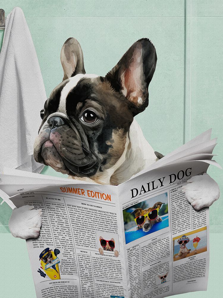 Pug News art print by Jesse Keith for $57.95 CAD