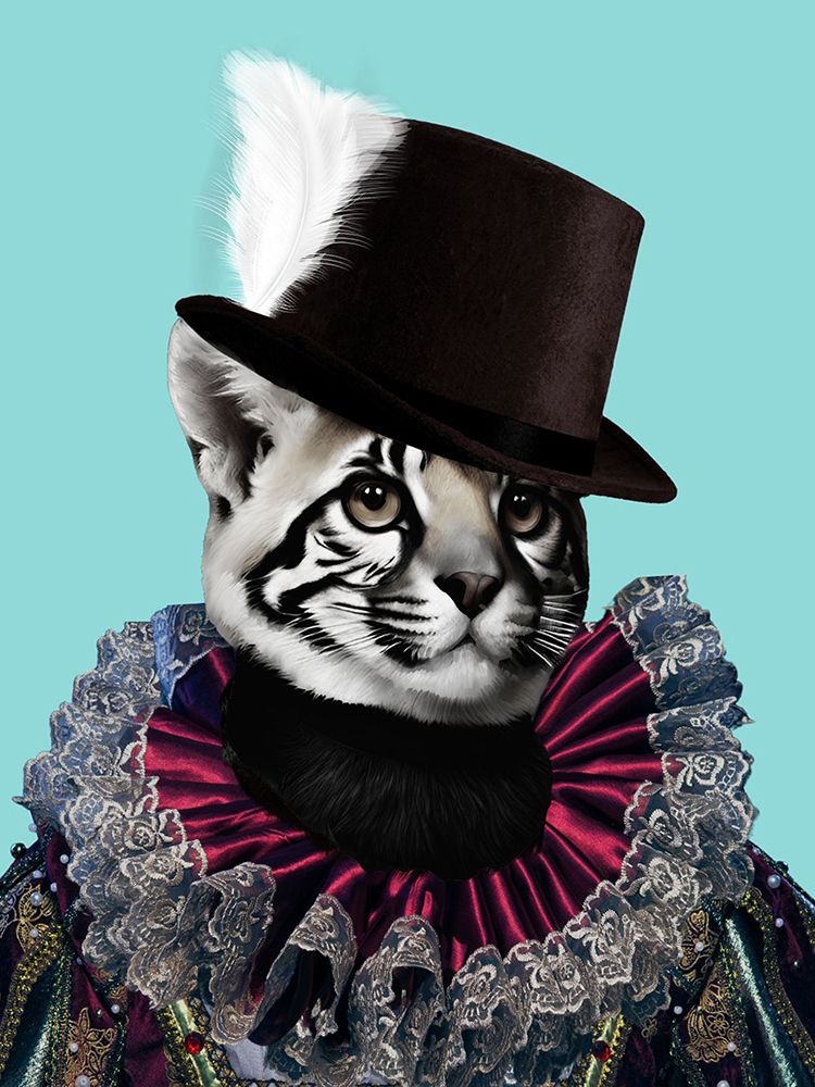 Royal Snow Leopard art print by Jesse Keith for $57.95 CAD