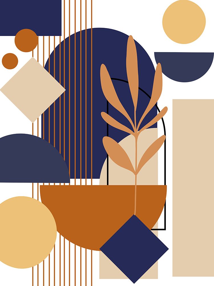 Navy Fern 2 art print by Jesse Keith for $57.95 CAD