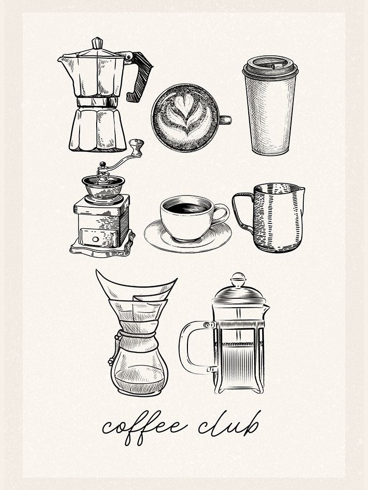 Coffee Club art print by Jesse Keith for $57.95 CAD