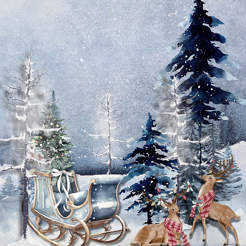 Reindeer At Play art print by Jesse Keith for $57.95 CAD
