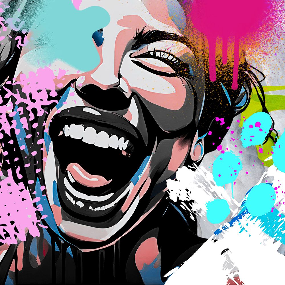 Street Laugh art print by Jesse Keith for $57.95 CAD