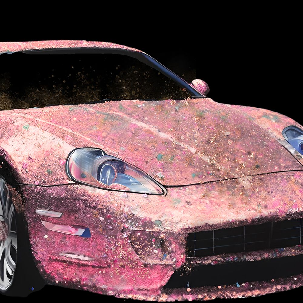 Pink Glitter Ride art print by Jesse Keith for $57.95 CAD
