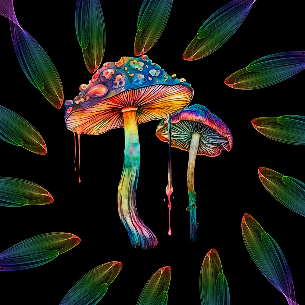 Flower Mushroom art print by Jesse Keith for $57.95 CAD