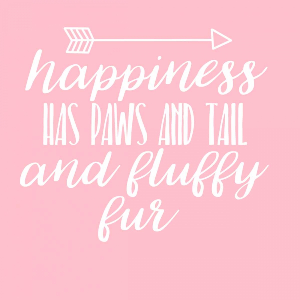 Happiness Paws Pink art print by Jelena Matic for $57.95 CAD
