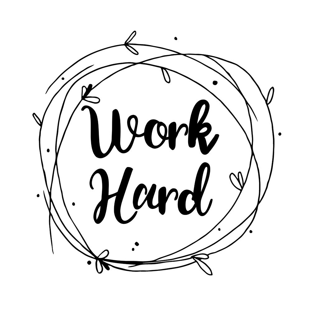 Work Hard art print by Jelena Matic for $57.95 CAD