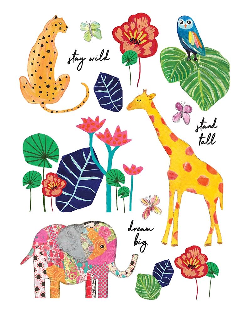 Jungle Map art print by Jennifer McCully for $57.95 CAD