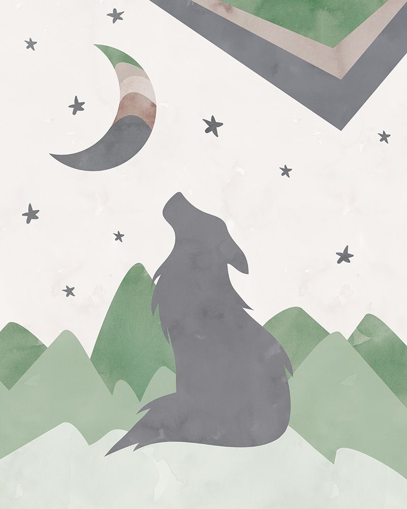 BlackWolf_Print art print by Jennifer McCully for $57.95 CAD