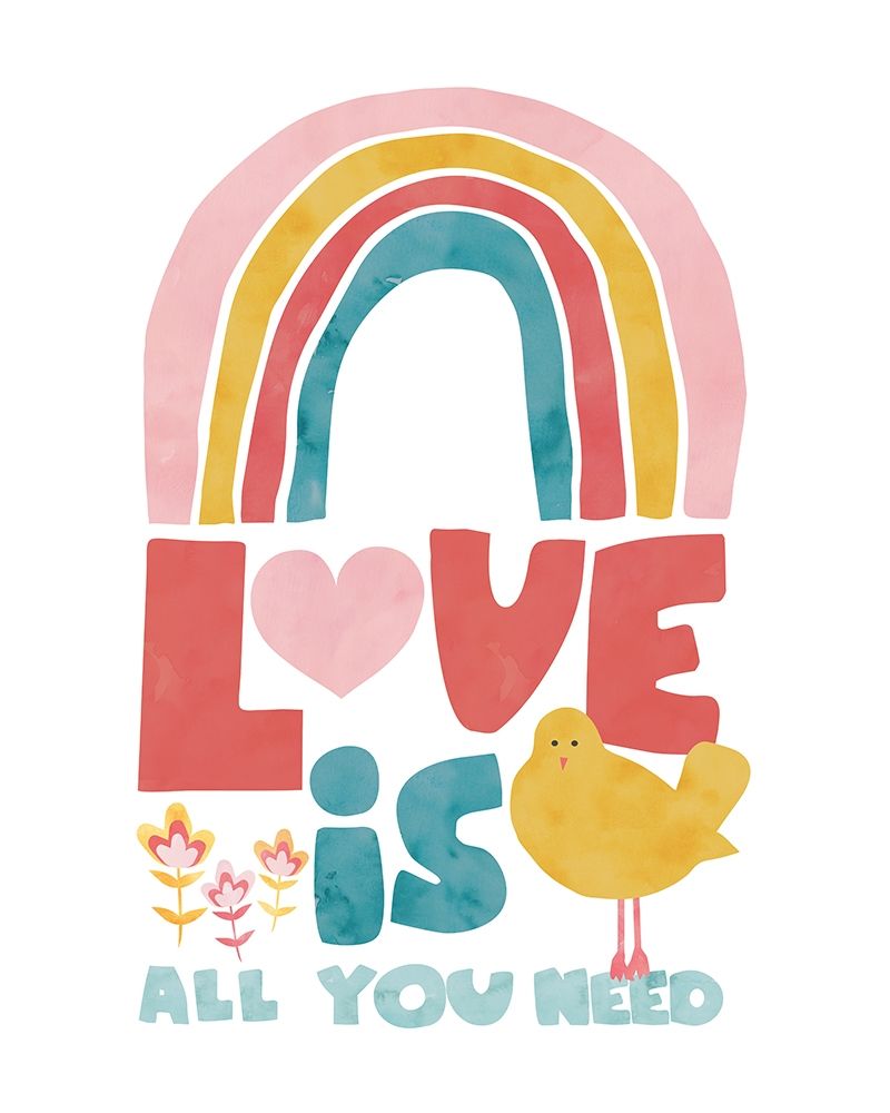 LoveIsAllYouNeed art print by Jennifer McCully for $57.95 CAD
