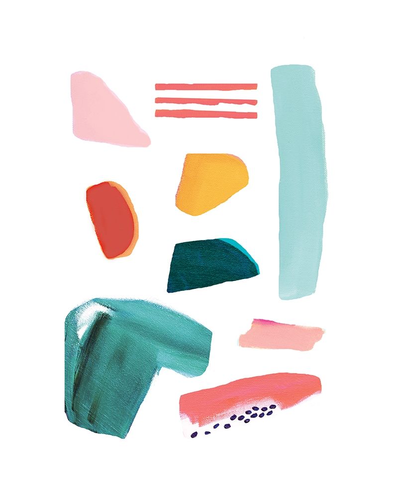 Organic Shapes Collage art print by Jennifer McCully for $57.95 CAD