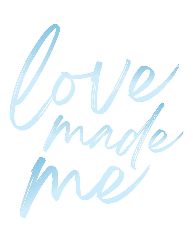 Love Made Me Blue Hues Ombre 2 art print by Jennifer McCully for $57.95 CAD