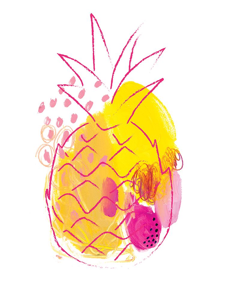 Abstract Pineapple art print by Jennifer McCully for $57.95 CAD