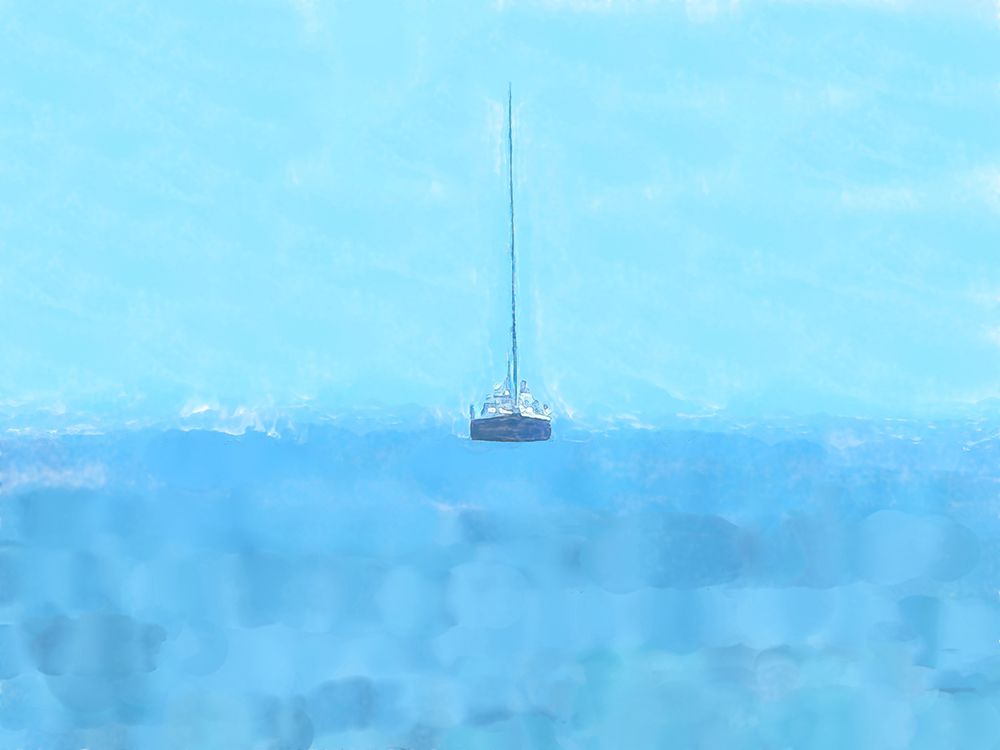 Lonely Boat art print by Jeff Pica for $57.95 CAD