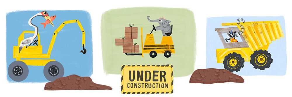 Construction Panel 1 art print by Juliet Rose Philips for $57.95 CAD