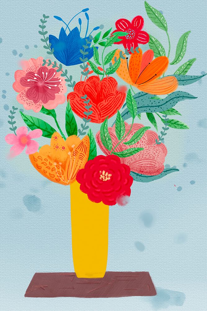 Bright And Dewy Blooms art print by Juliet Rose Philips for $57.95 CAD