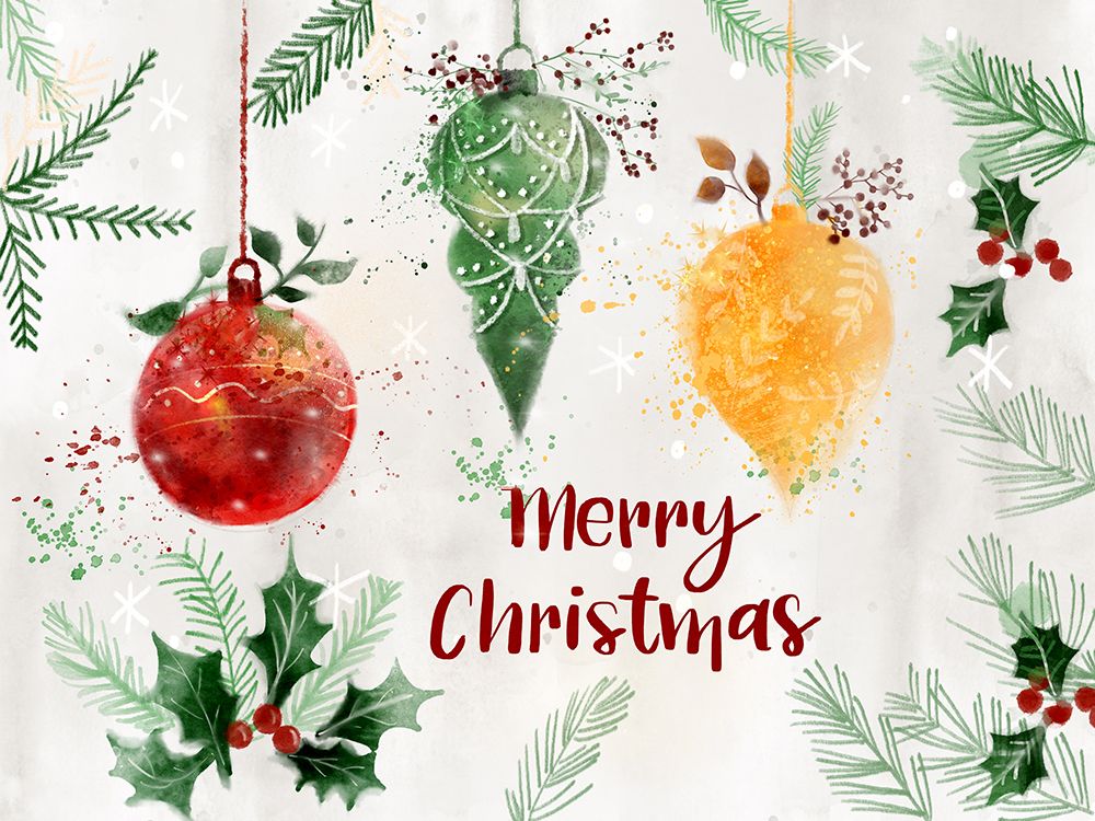 Retro Baubles art print by Juliet Rose Philips for $57.95 CAD