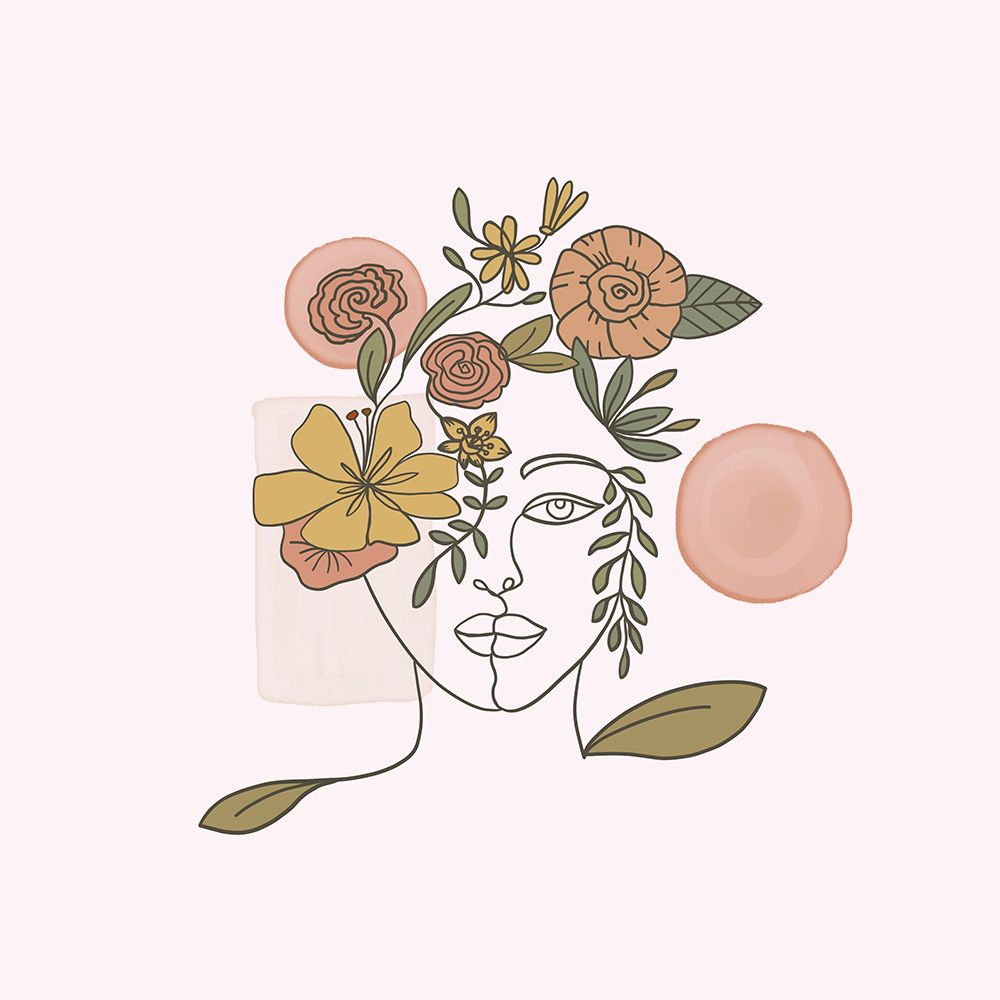 Flower Veiled Girl art print by Juliet Rose Philips for $57.95 CAD