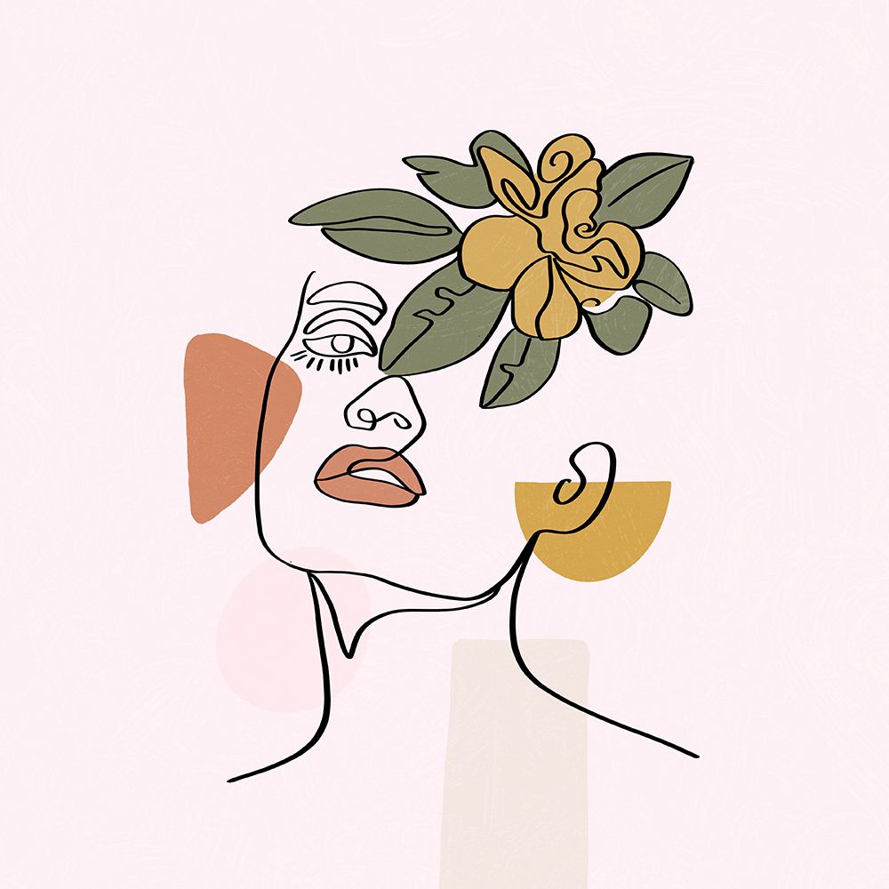 Flower Face art print by Juliet Rose Philips for $57.95 CAD