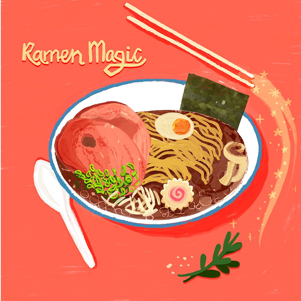 Ramen Magic 1 V2 art print by Juliet Rose Philips for $57.95 CAD