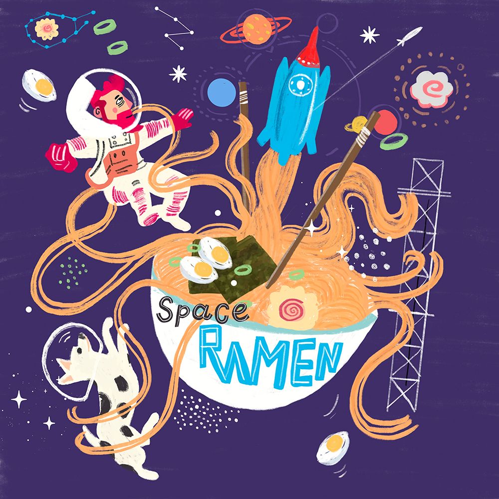 Space Ramen 1 art print by Juliet Rose Philips for $57.95 CAD