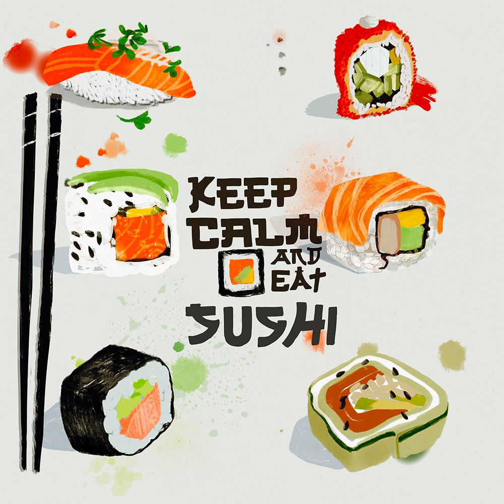 Sushi 3 V2 art print by Juliet Rose Philips for $57.95 CAD