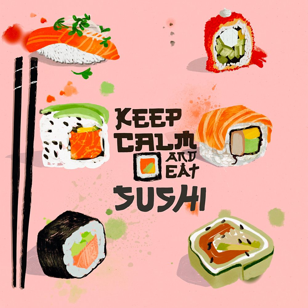 Sushi 3 art print by Juliet Rose Philips for $57.95 CAD