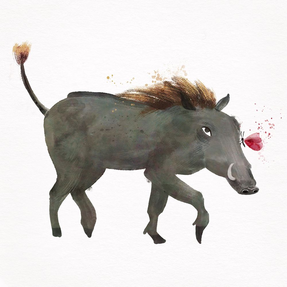 Warthog art print by Juliet Rose Philips for $57.95 CAD