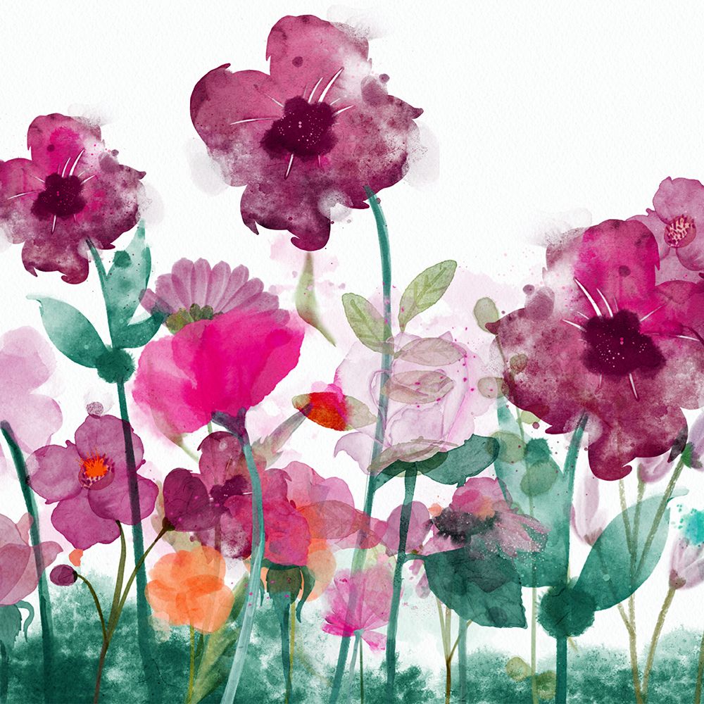 Vibrant Wild Flowers 1 art print by Juliet Rose Philips for $57.95 CAD