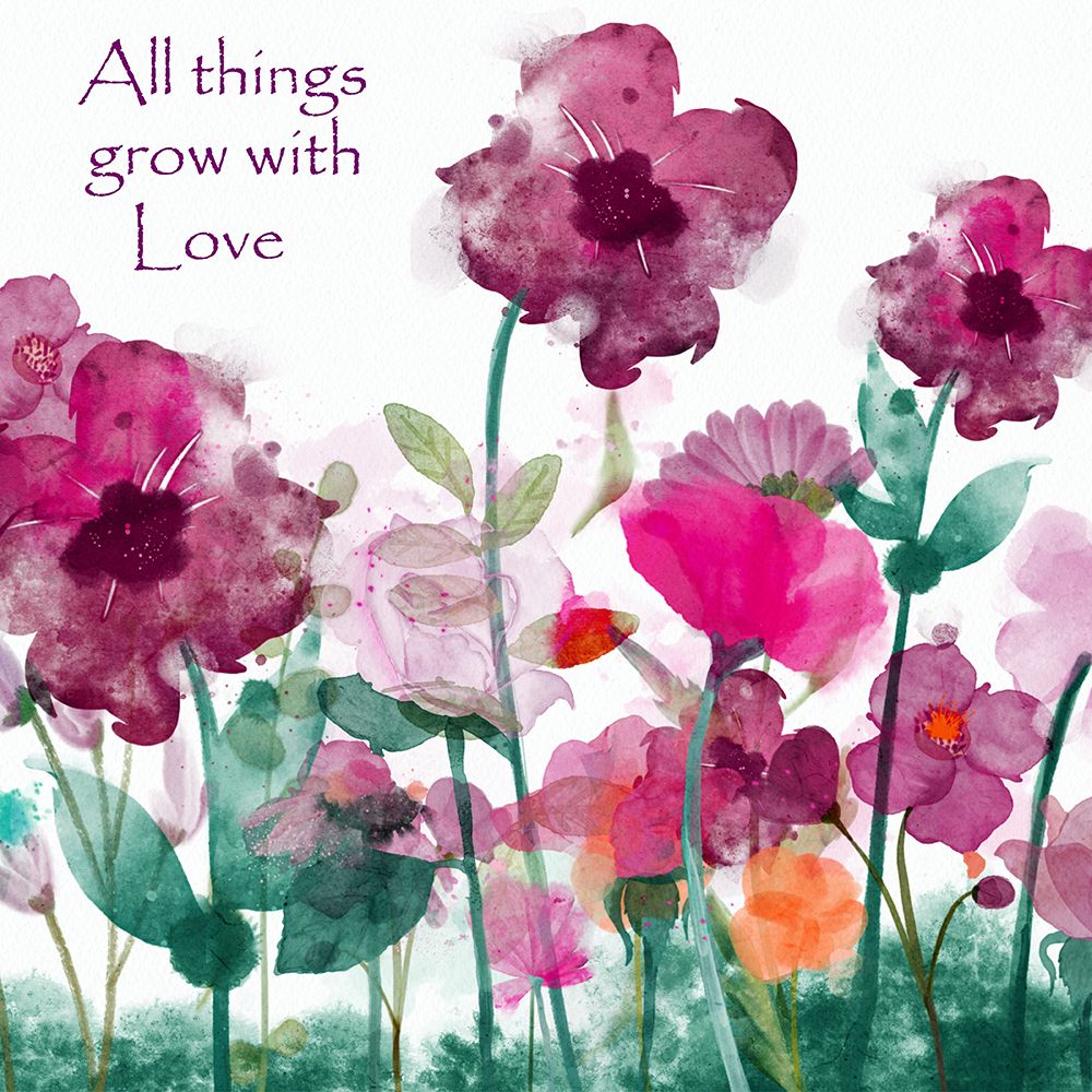 Vibrant Wild Flowers All Things art print by Juliet Rose Philips for $57.95 CAD
