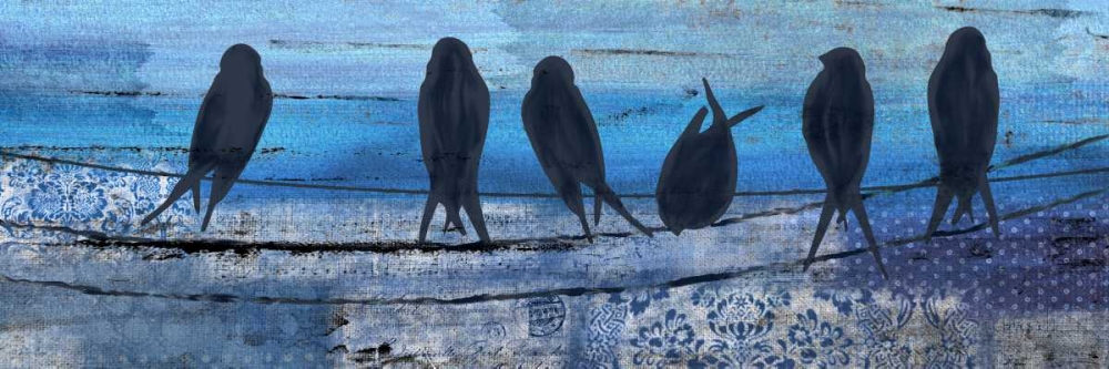 Birds in Blue art print by Kimberly Allen for $57.95 CAD