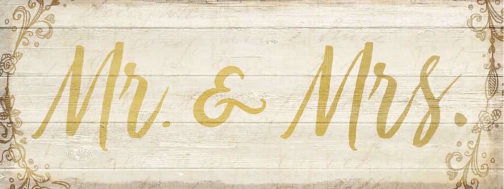 Mr and Mrs art print by Kimberly Allen for $57.95 CAD