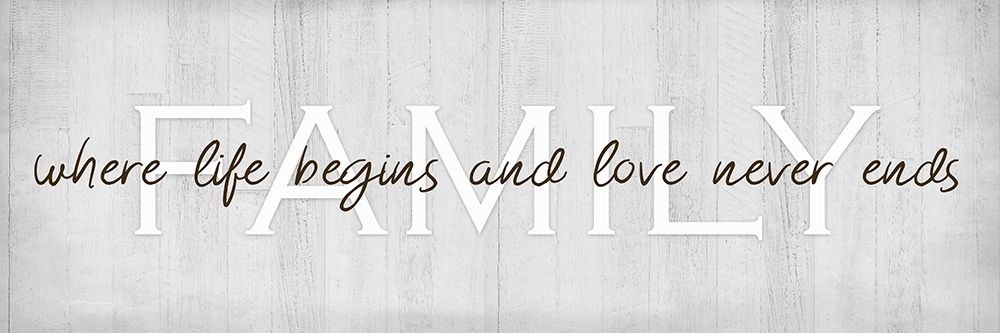 Family, Where Life Begins art print by Kimberly Allen for $57.95 CAD