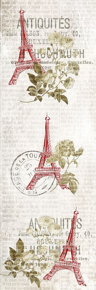 Paris Script panel art print by Kimberly Allen for $57.95 CAD