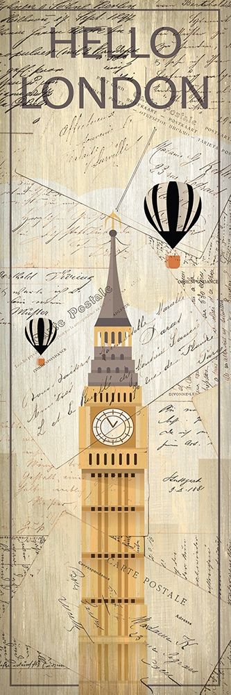 Hello Travel 1 art print by Kimberly Allen for $57.95 CAD